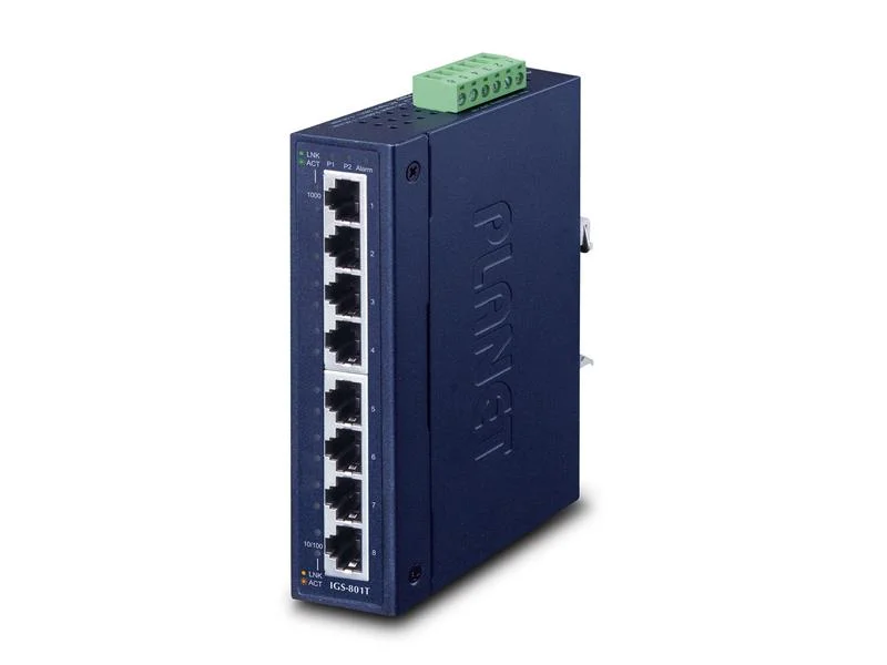 Planet Igs-801t Network Switch Unmanaged L2 Gigabit Ethernet (10/100/1000) Blue