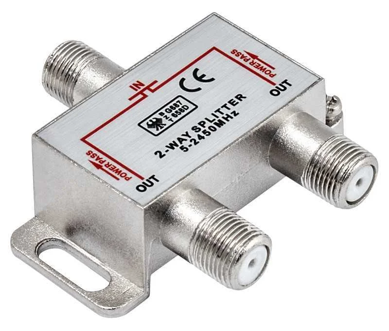 Spliter Tv 1 Entrada 2 Salidas 5-2450mhz