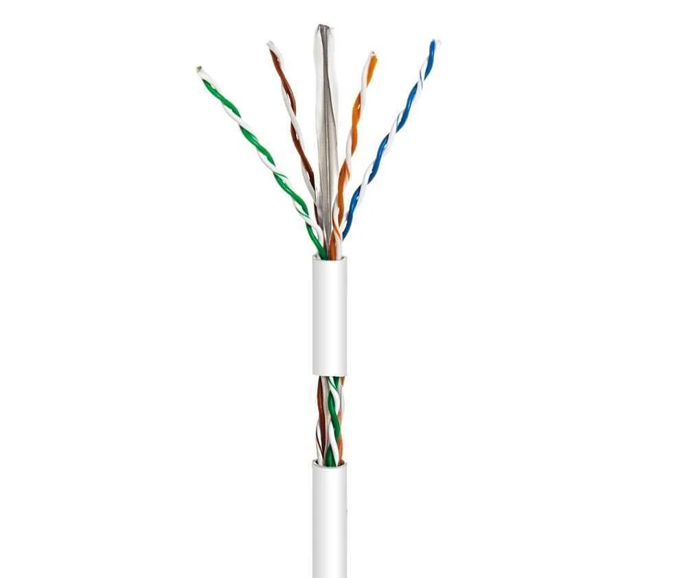 Cabo de Rede Utp Cat6 Cca R&iacute;gido 1000m Branco