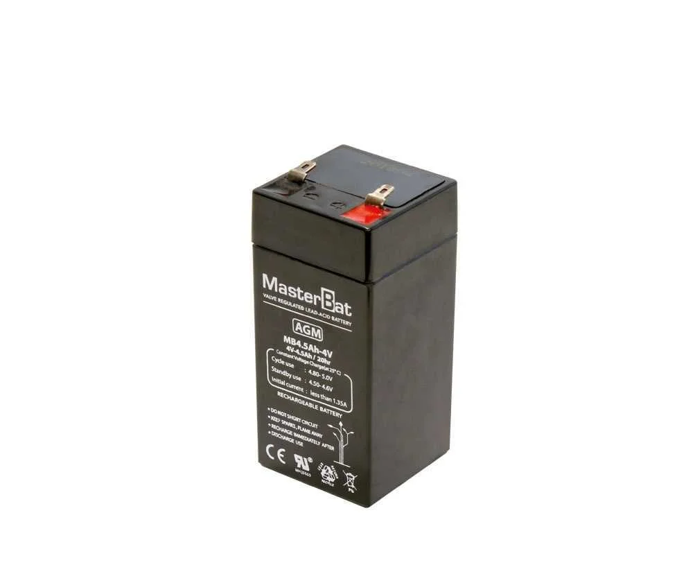 Bater&iacute;a Plomo 4,0v/4,5ah (48,0x102,0x48,0mm)