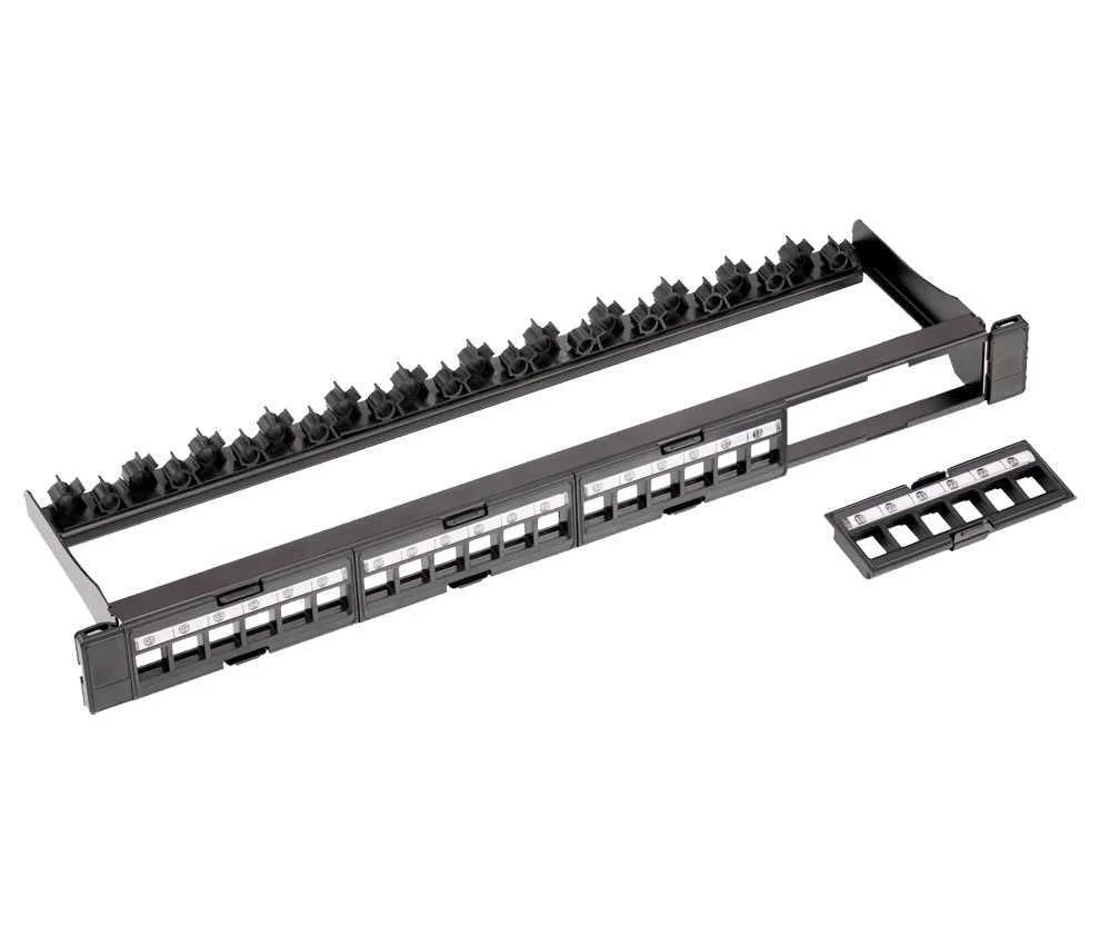 Painel de Conex&otilde;es 19" 1u Rj45 Preto - Nimo