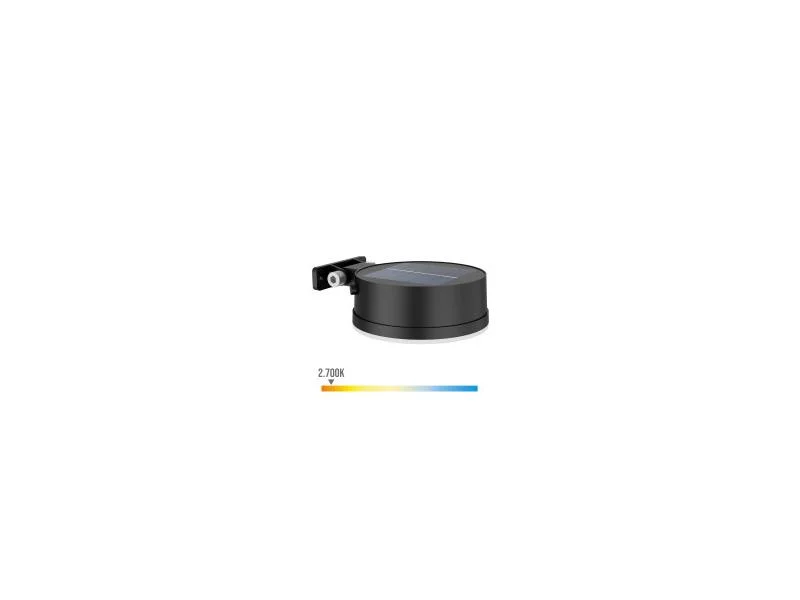 Aplique Solar Redondo, Ip 44 1,5w, 200im 2700k, L.