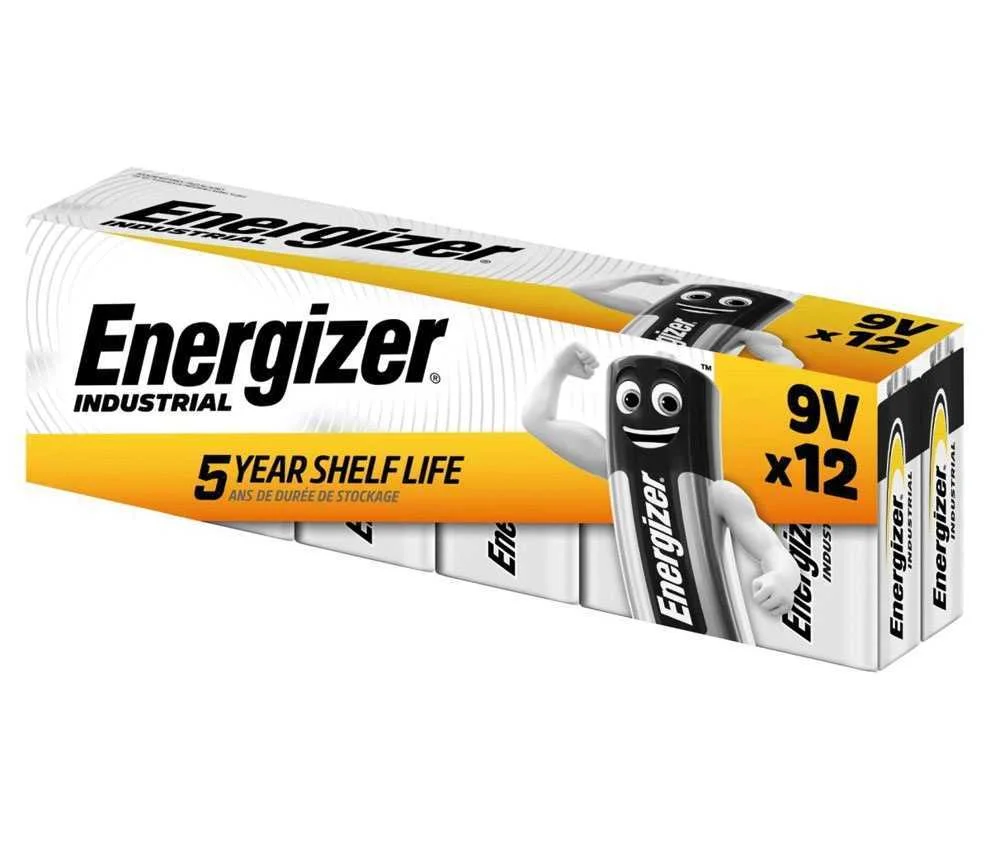 Pila Alcalina Energizer Industrial 9v/6lr61