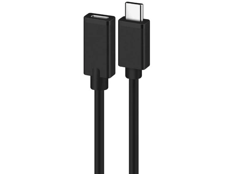 Cabo Extens&atilde;o Ewent Ec1037 Usb-C M/F 1.8m Preto