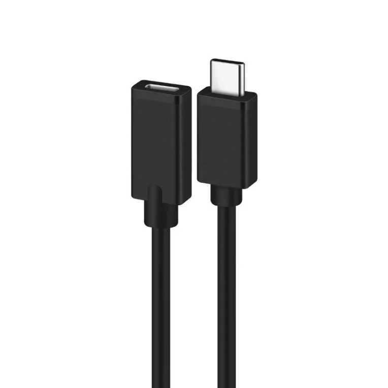 Cabo Extens&atilde;o Ewent Ec1037 Usb-C M/F 1.8m Preto