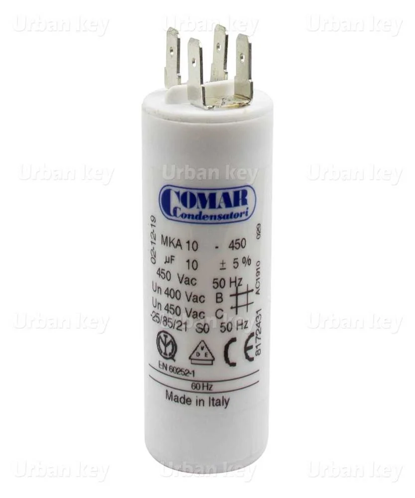 Condensador 10uf 450v Mka Terminais