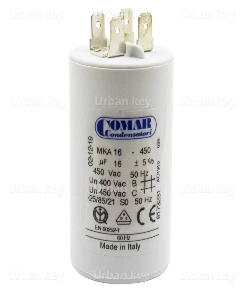 Condensador 16Uf 450V Mka Terminais