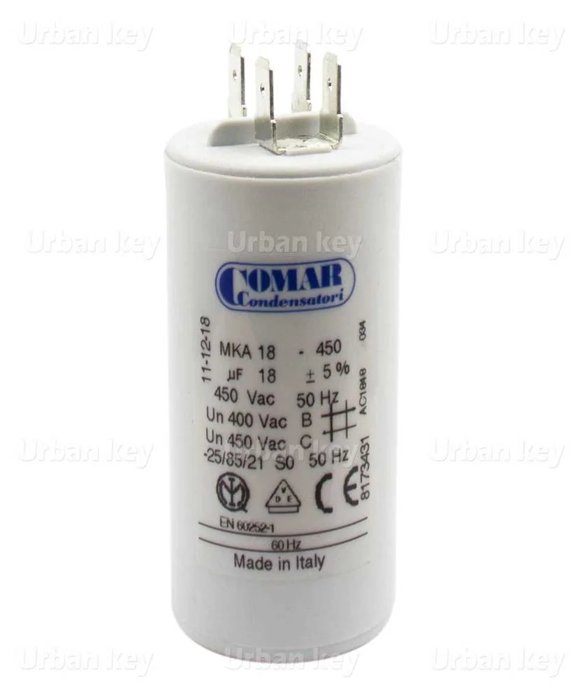 Condensador 18uf 450v Mka Terminais