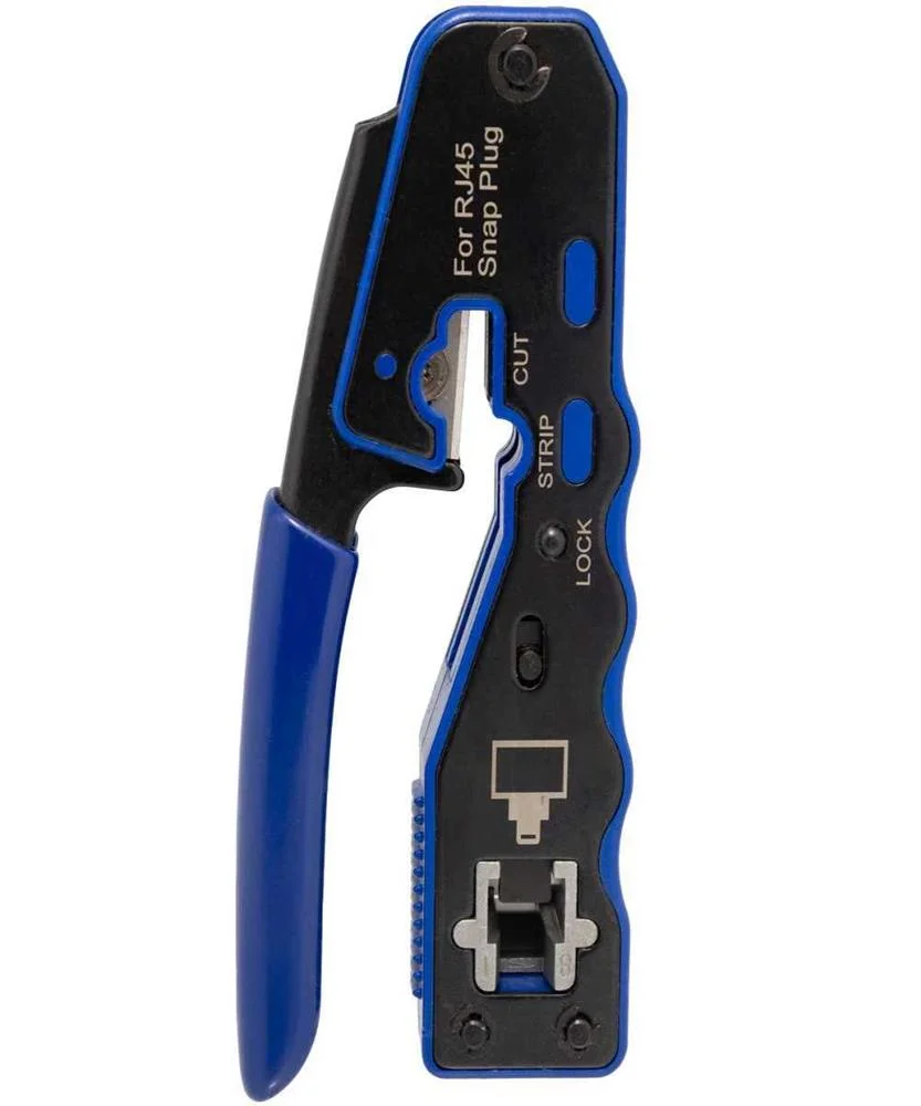 Alicate Corte, Descarnador E Cravar P/ Fichas Rj45 Fast 1-2-3 Passante