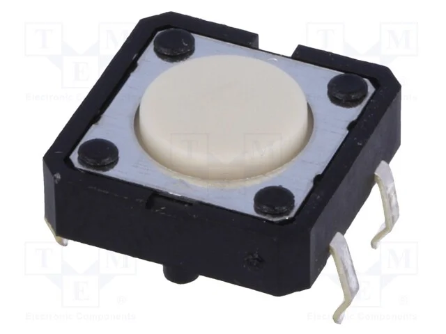 Microinterruptor Tact, Spst-No, Pos: 2, 0,05a/24vdc, Tht, 1,27n