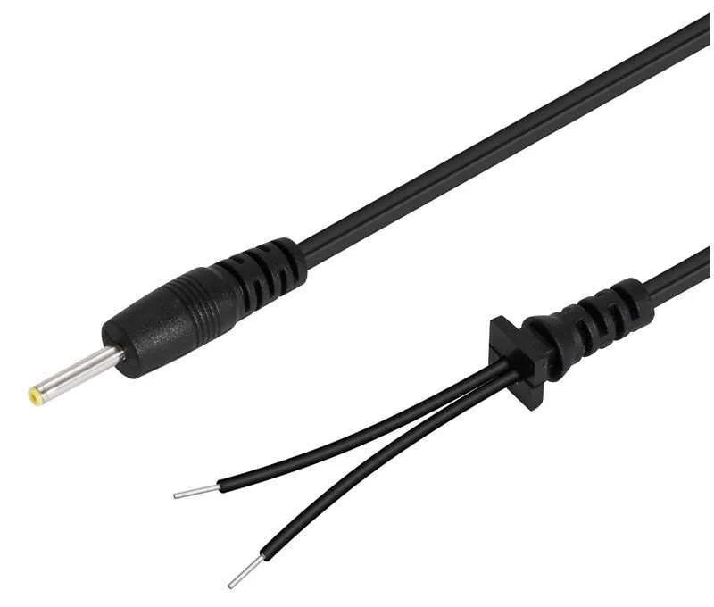 Conexi&oacute;n Jack Hueco de 2,0x2,75mm a Hilos Desnudo.