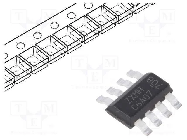 Trans&iacute;stor: N/P-Mosfet X2; Unipolar; 60/-60v; 1,4/-1,2a; 1,3w