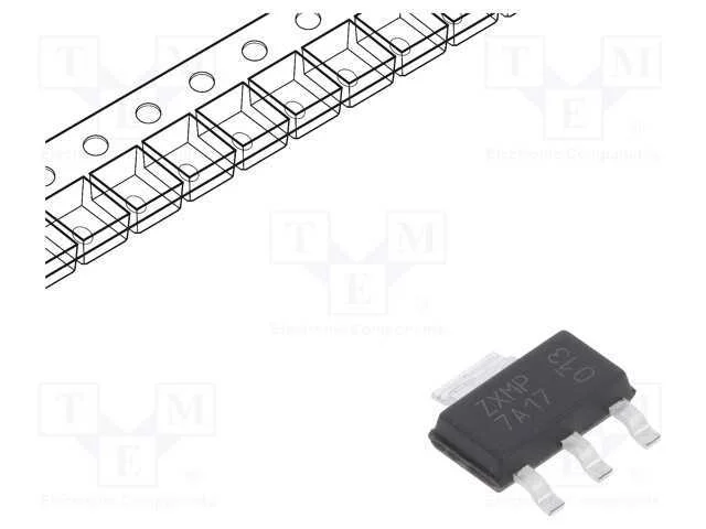 Trans&iacute;stor: P-Mosfet; Unipolar; -70v; -2,6a; Idm: -9,6a; 2w; Sot223
