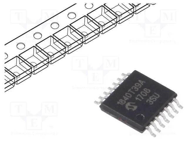 IC: microcontrolador PIC, 64kB, 32MHz, 1,8&divide;3,6VDC.