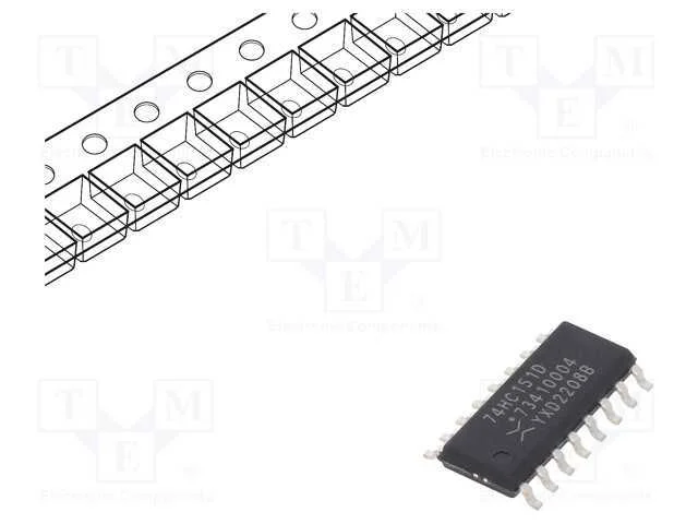IC: digital; multiplexor; Ch: 1; IN: 12; CMOS; SMD; SO16; HC; -40&divide;125&deg;C