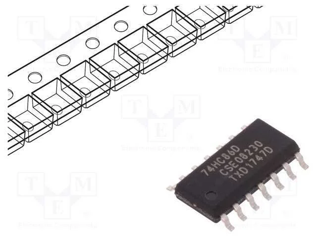 Ic: Digital; Xor; Ch: 4; In: 2; Cmos; Smd; So14; 2&divide;6vdc; -40&divide;125&deg;c; Hc