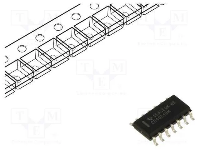 IC: digital, divisor,contador, Ch: 7, CMOS, SMD, .