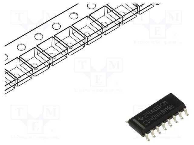 IC: digital, fecho RS, Ch: 4, CMOS, SMD, SOP16, C.