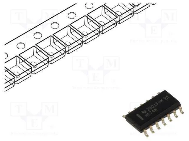 IC: digital, multivibr.biest&aacute;vel D, Ch: 2, SMD, S.