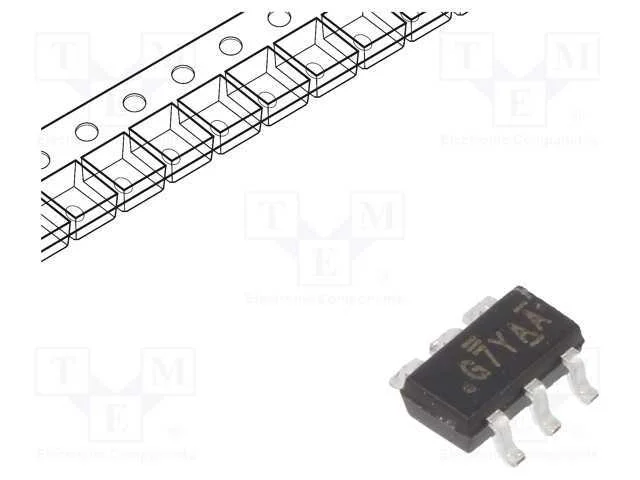 Ic: Comutador Anal&oacute;gico; Spst-Nc; Ch: 1; Tsop6; 4,5&divide;20v,7&divide;36v