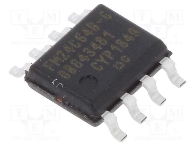 Ic: Mem&oacute;ria Fram; 64kbfram; I2c; 8kx8bit; 4,5&divide;5,5vdc; 1mhz; So8