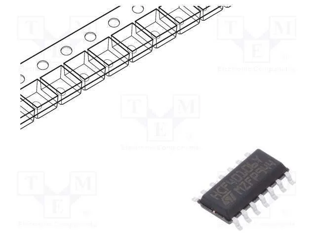 Ic: Digital; Not; Ch: 6; Smd; So14; 3&divide;20vdc; -55&divide;125&deg;c; Hc