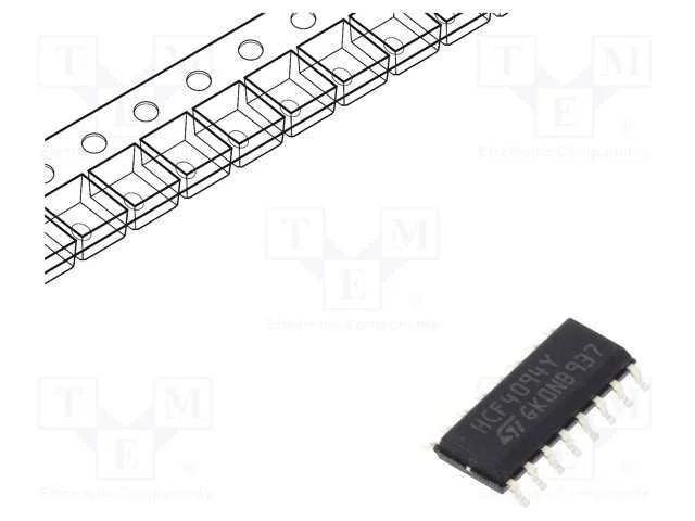 Ic: Digital; Registo de Deslocamento; Ch: 8; Smd; So16; Hc; 3&divide;20vdc