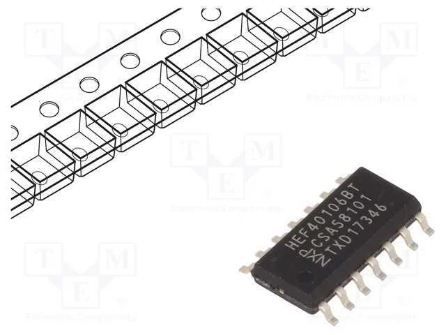 Ic: Digital; Not; Ch: 6; Cmos; Smd; So14; 3&divide;15vdc; Rolo,Fita; Hef4000b