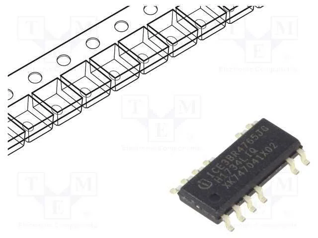 Ic: Pmic; Controlador Pwm; 2,32a; 65khz; Ch: 1; Pg-Dso-12; Flyback