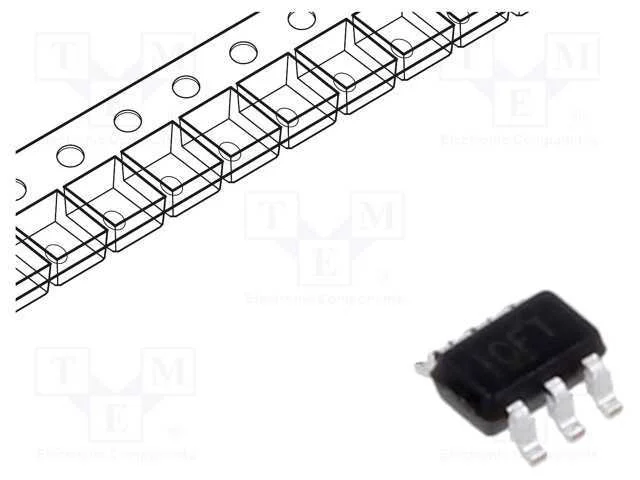 IC: amplificador de medi&ccedil;&atilde;o, 80kHz, Ch: 1, SC70-6.