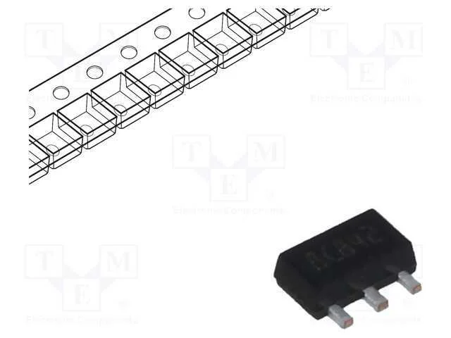 Ic: Estabilizador de Tens&atilde;o; Linear,N&atilde;o Regulado; 5v; 0,1a; Sot89