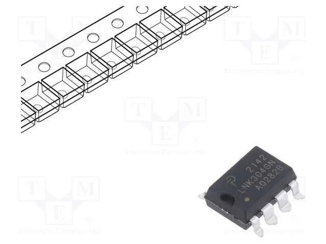 Ic: Pmic; Ac/Dc Switcher,Controlador Smps; Uent: 85&divide;265v; Smd-8b