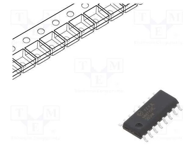 Ic: Digital; Registo de Deslocamento; Ch: 8; Smd; So16; Hc; 2&divide;6vdc
