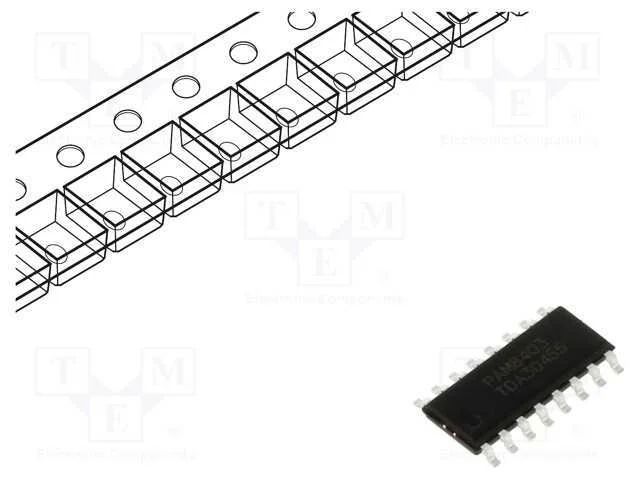 Ic: Amplificador &Aacute;udio; Psai: 3w; Ch: 2; Classe Amp: D; Sop16
