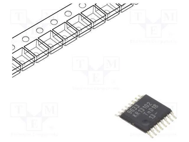 Ic: Interface; Extens&atilde;o I/O; 2,3&divide;5,5vdc; I2c; Smd; Tssop16; Ch: 4