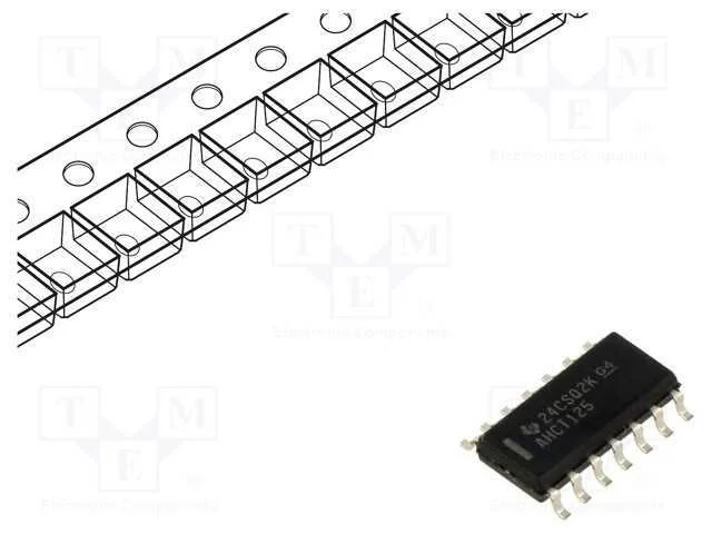Ic: Digital; Bus Buffer; Ch: 4; Smd; So14; 4,5&divide;5,5vdc; Out: 3 Estados