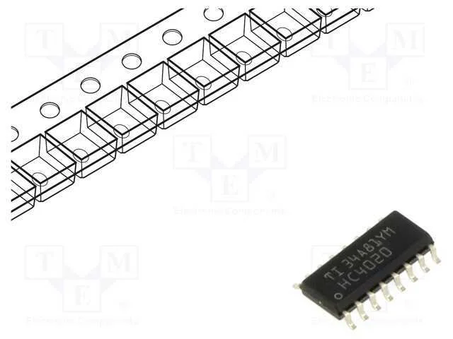 Ic: Digital; 14bit,Ass&iacute;ncrono,Contador Bin&aacute;rio; Smd; Soic16; Hc