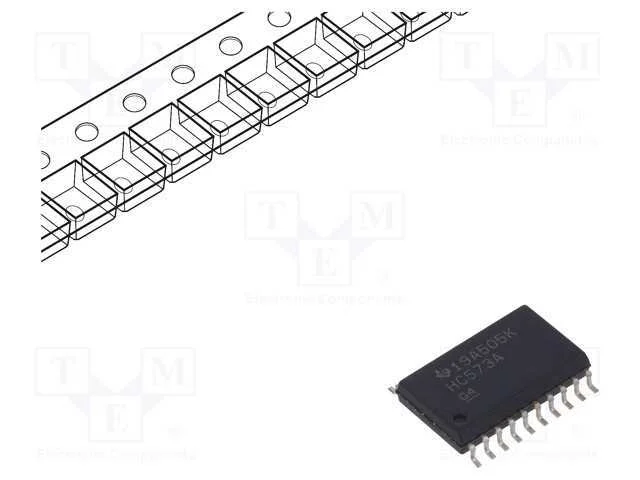 Ic: Digital; Trinco Transparente D; Ch: 8; Cmos; 2&divide;6vdc; Smd; So20