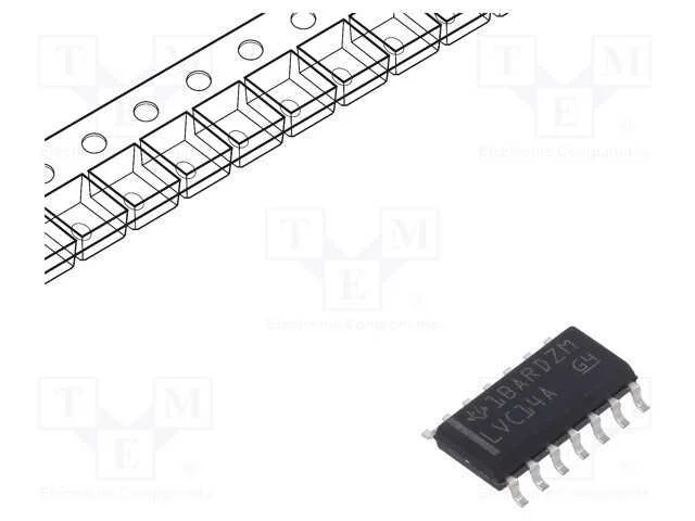 Ic: Digital; Not; Ch: 6; Cmos; Smd; So14; 1,65&divide;3,6vdc; -40&divide;125&deg;c; 10ua