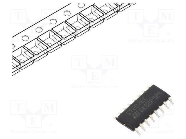 IC: interface, transceptor, RS232, 230kbps, SO16,.