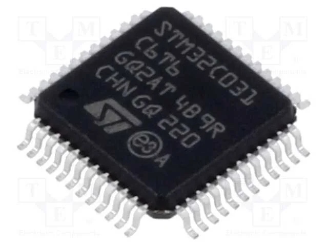 IC: microcontrolador ARM, 48MHz, LQFP48, 2&divide;3,6VDC.