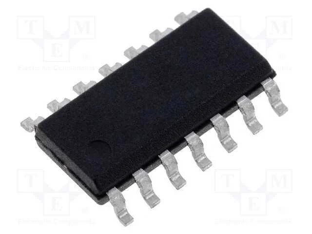 IC: amplificador operacional, 1MHz, Ch: 4, SO14, .