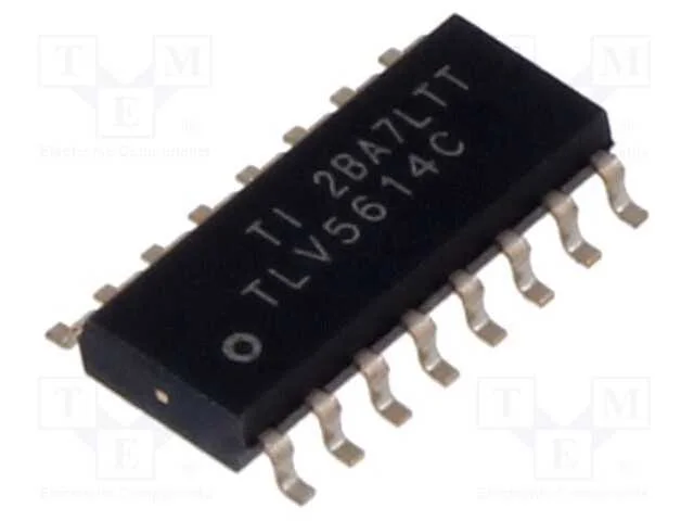 Ic: Conversor D/A; 12bit; 102ksps; Ch: 4; Soic16; 0&divide;70&deg;c; 2,7&divide;5,5vdc