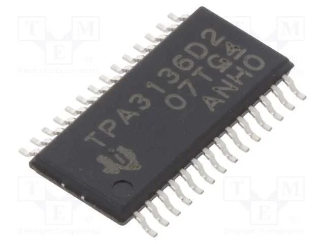 Ic: Amplificador &Aacute;udio; Psai: 20w; 4,5&divide;14,4vdc; Ch: 2; Classe Amp: D