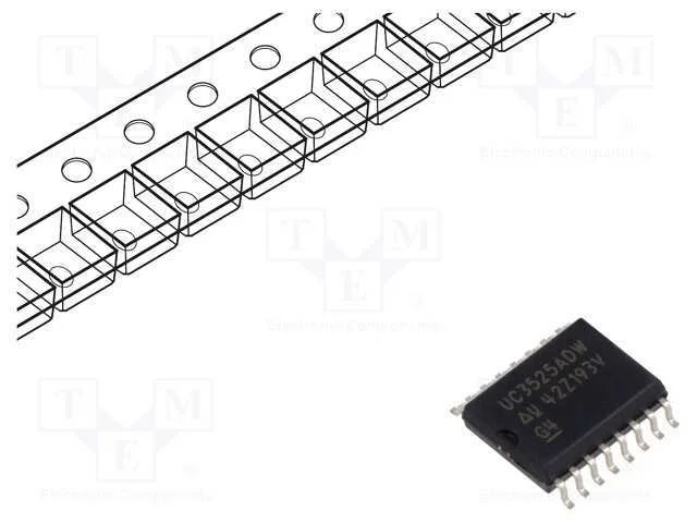 Ic: Pmic; Controlador Pwm; So16-W; 0&divide;70&deg;c; 8&divide;35v; Rolo,Fita; Smps