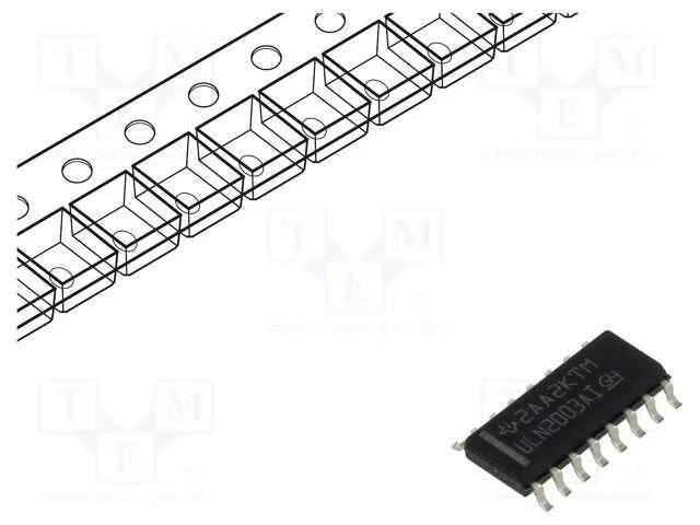 Ic: Driver; Darlington,Matriz do Tir&iacute;stor; So16; 0,5a; 50v; Ch: 7