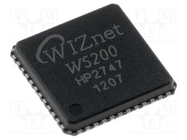 Ic: Controlador Ethernet; Spi; Qfn48; -40&divide;85&deg;c; Ch: 8; 3,3vdc