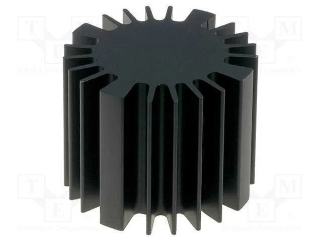 Dissipador de Cal; Led; &Oslash;: 60mm; H: 50mm; Preta