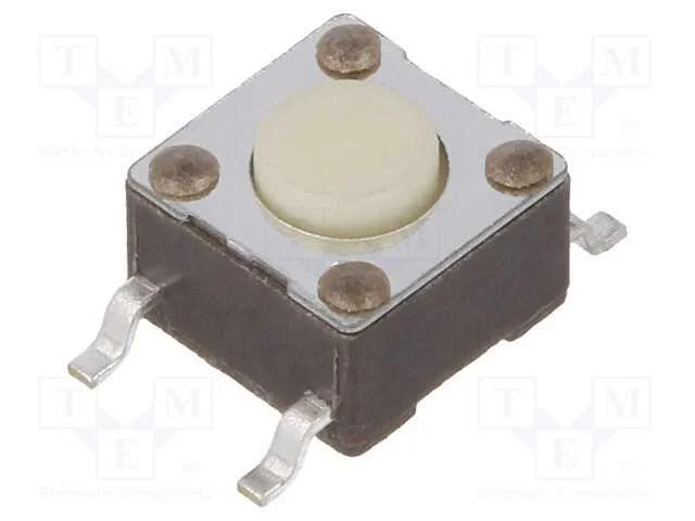 Microinterruptor Tact; Spst-No; Pos: 2; 0,05a/24vdc; Smt; 2,55n