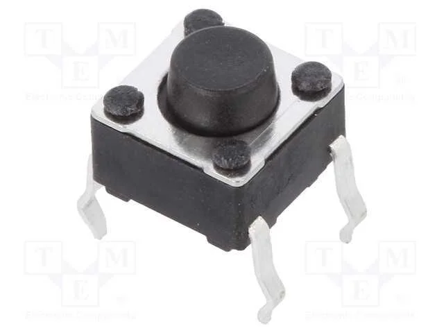 Microinterruptor TACT, SPST-NO, Pos: 2, 0,05A/12V.